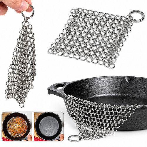 Cast iron cleaner chainmail - cast,