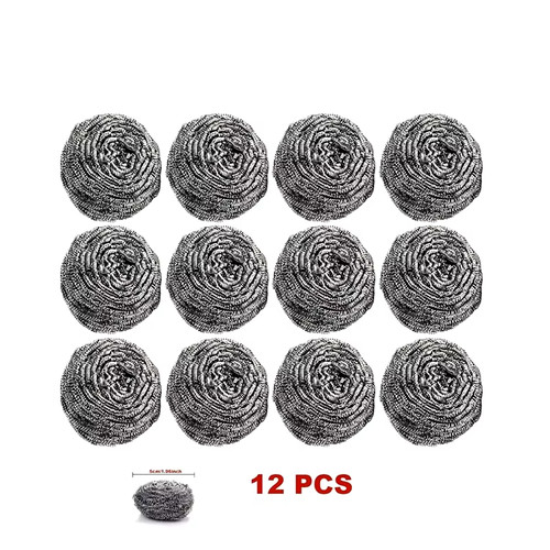 6pcs stainless steel scourers - 6pcs,