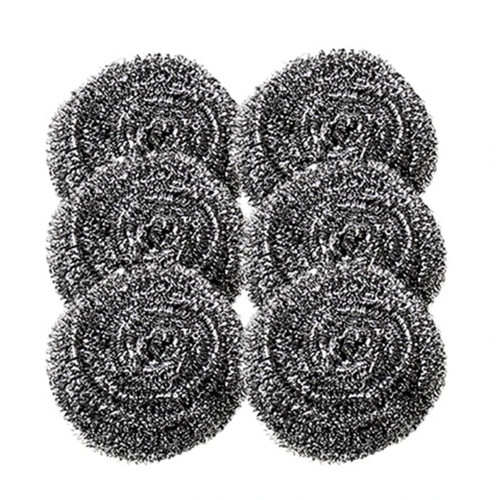 Stainless steel scrubber - 6x,