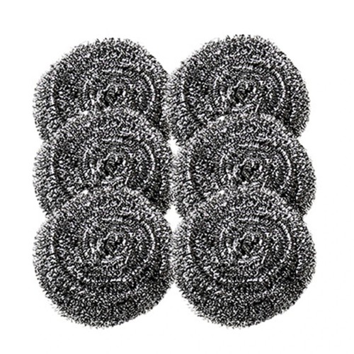 Stainless steel scrubber - 6x,