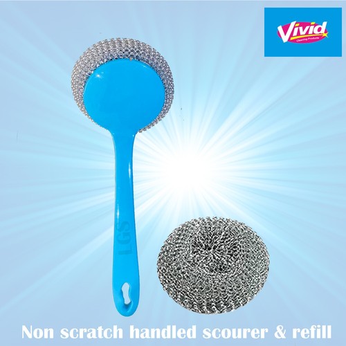 Stainless steel scourers - steel,
