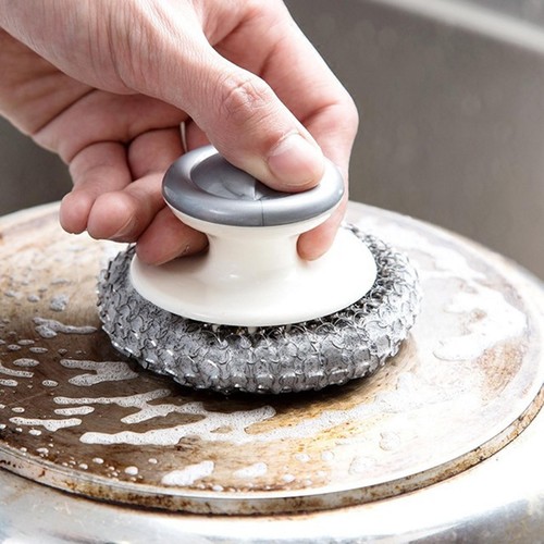 Stainless steel scrubber - stainless, cast