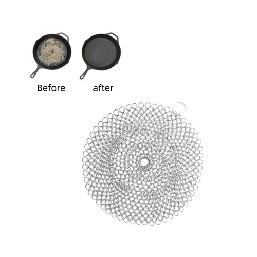 2pcs cast iron - cast, cleaner