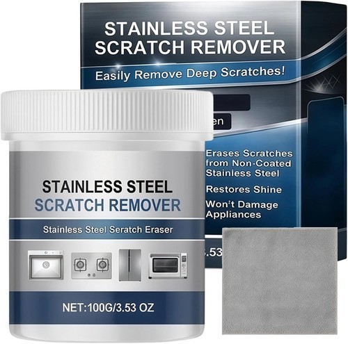 Stainless steel cleaner paste - steel,