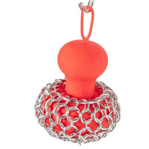 Cast iron chainmail scrubber - cast,