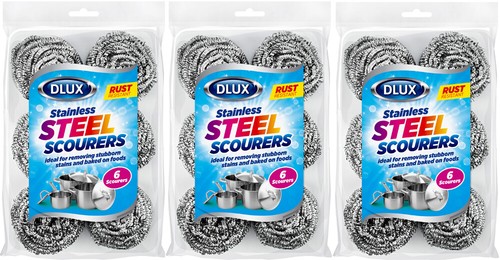 Stainless steel scourers - stainless,